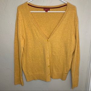 Yellow Merona Cardigan - XXL